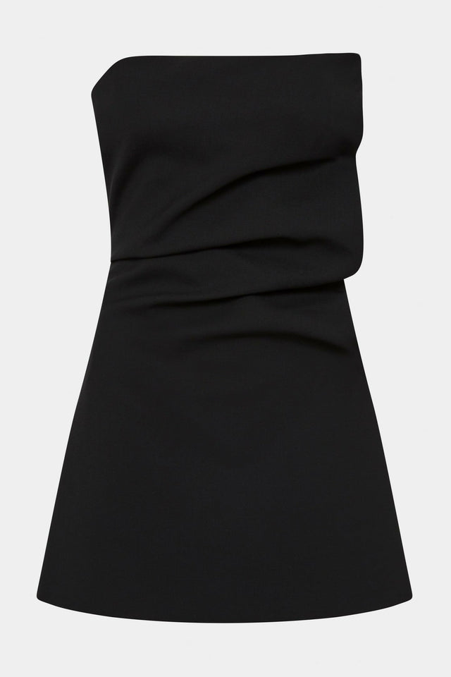 Sir The Label Leonardo Pleated Mini - Size 2 - 10 / Black - Dresses