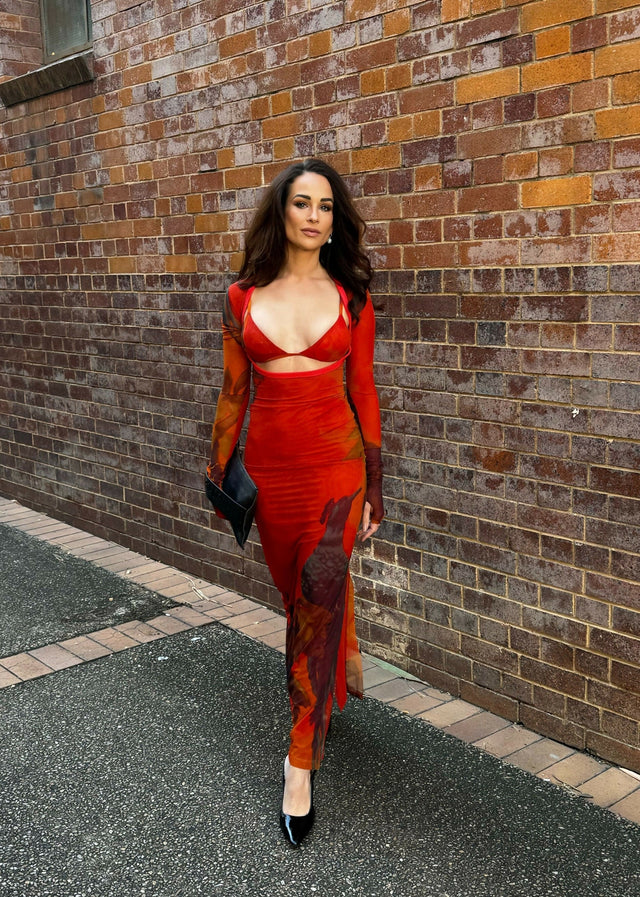 Sir The Label Libertine Cut Out Midi Dress - Dresses