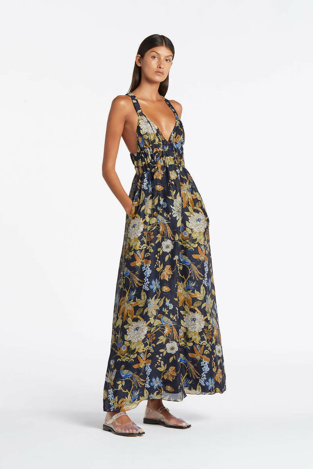 Sir The Label Lilian V Neck Gown - Dresses