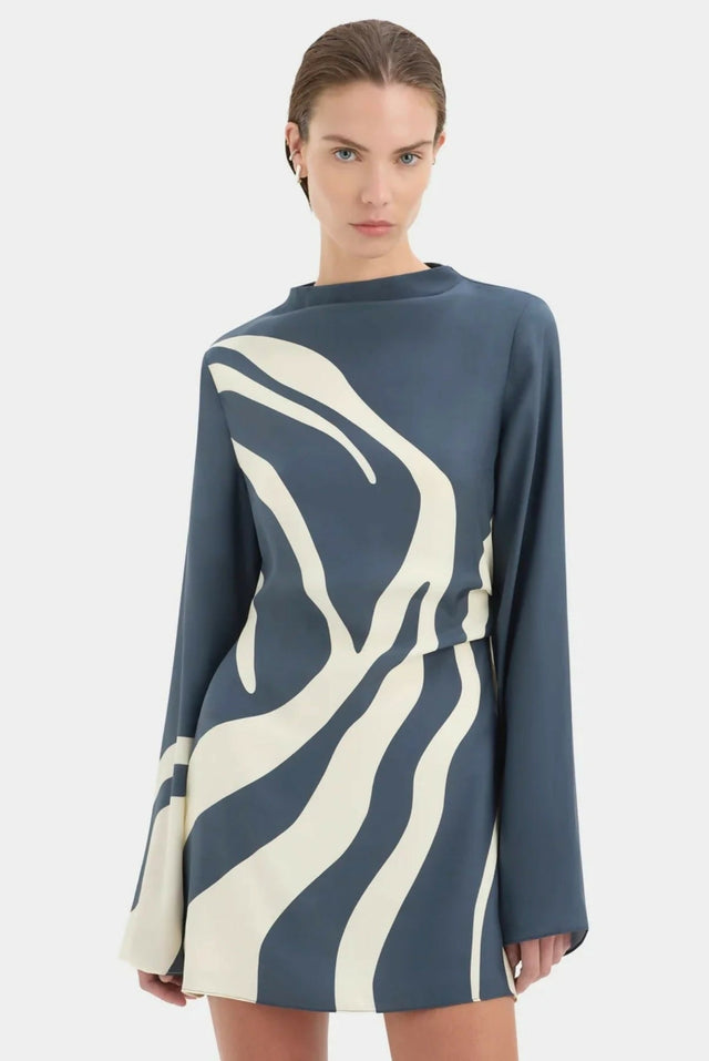 Sir The Label Lilou Long Sleeve Mini Dress - Dresses