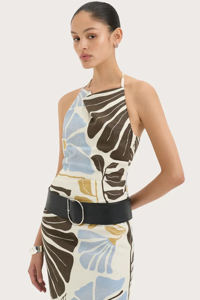 Sir The Label Lola Pleated Midi Dress - Dresses