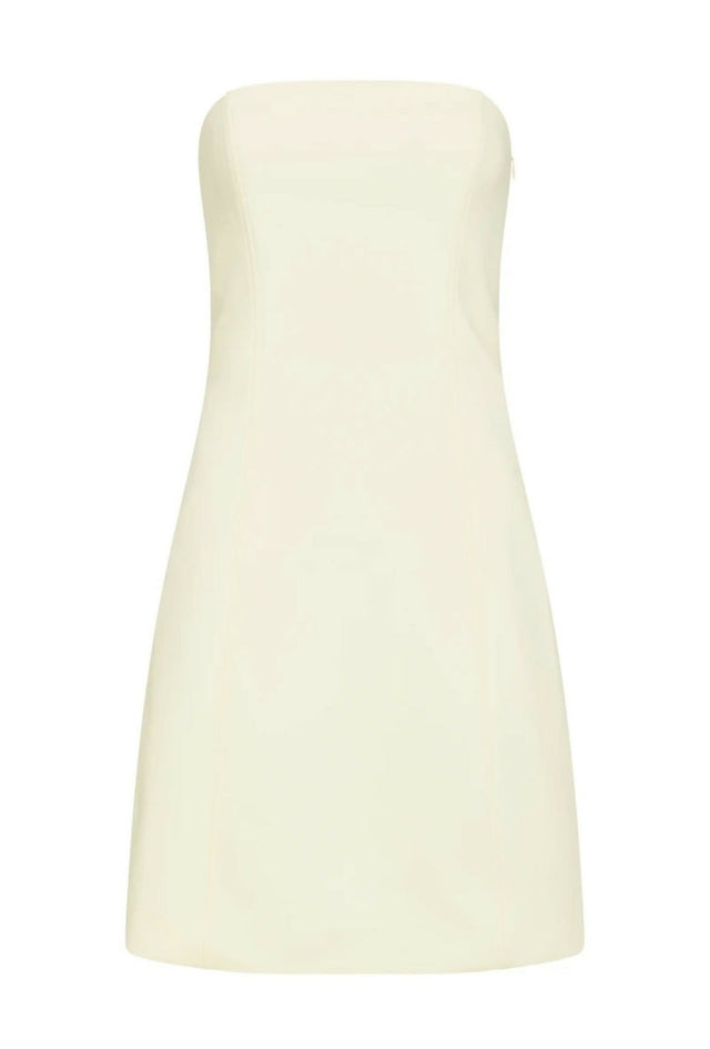 Sir The Label Marco Strapless Dress in Lemon Size 6 - 6 / Cream - Dresses