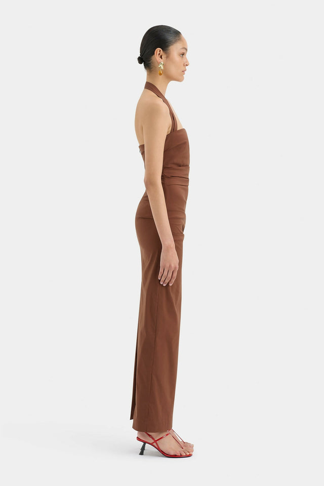 Sir The Label Nikki Gown - 6 / Brown - Dresses