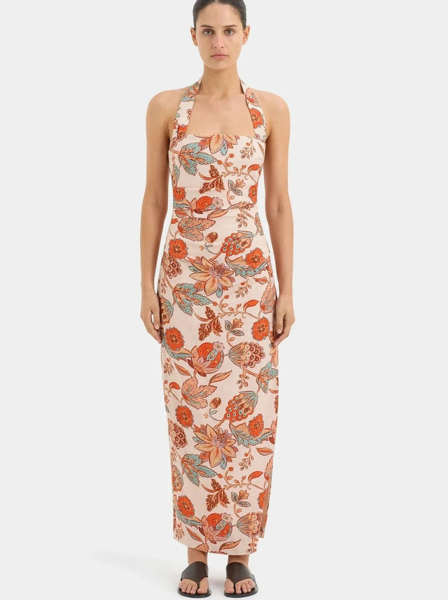 SIR - Sir the Label Noemi Halter Midi Dress