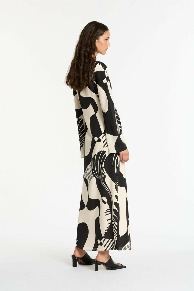 Sir The Label Realisme Twist Maxi Dress Print Size AU 6 - 6 / Multi - Dresses