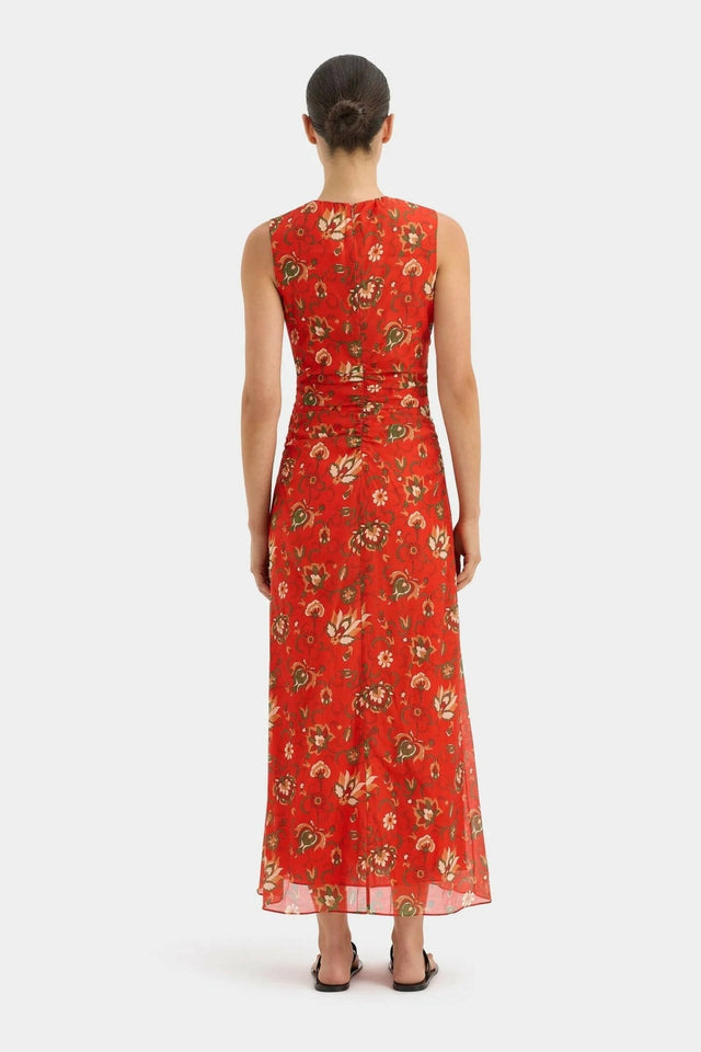 SIR - Sir the Label Reyes Ruched Midi Dress