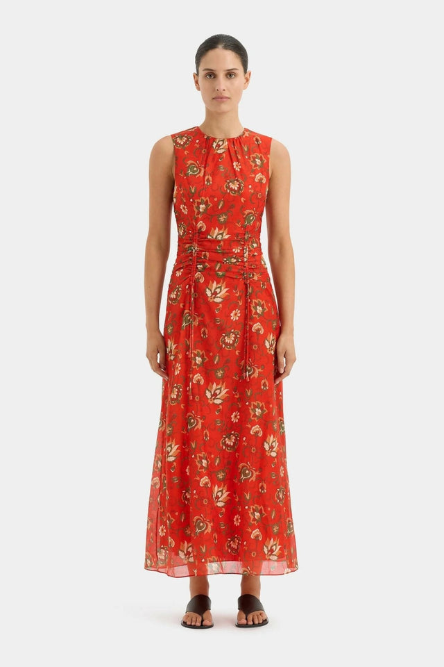 SIR - Sir the Label Reyes Ruched Midi Dress