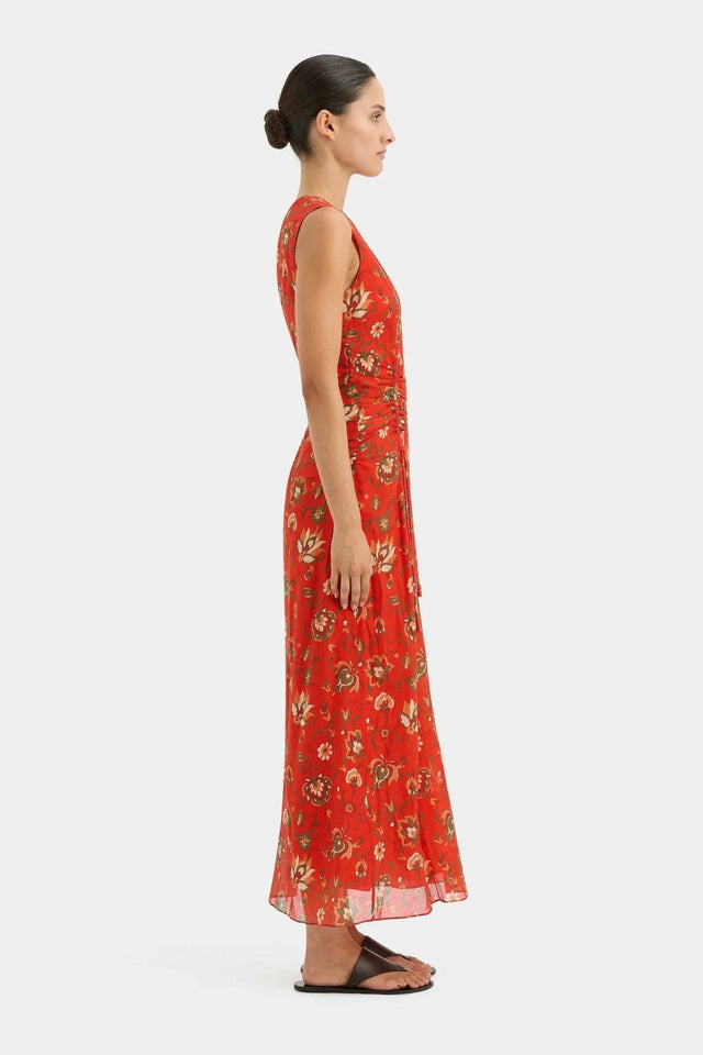 SIR - Sir the Label Reyes Ruched Midi Dress