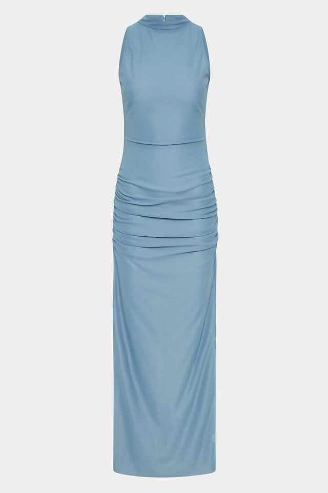 Sir The Label Ruby Open Back Gown Dress Aqua Blue - 6 / Blue - Dresses