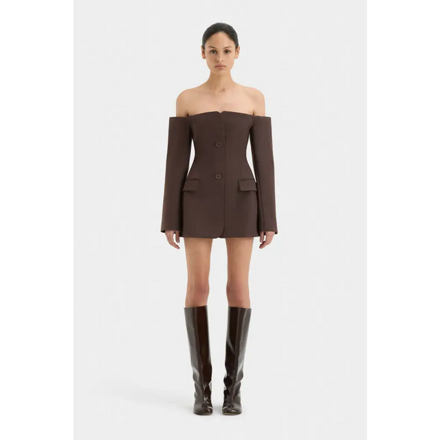 S70-SIR123-1052_SANDRINE_TAILORED_DRESS_CHOCOLATE-24386-SirTheLabel-0748