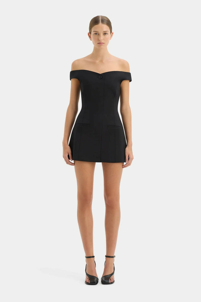 sirSandrineOffShoulderMiniDressblack2