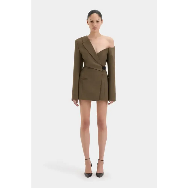 Sir The Label Sartoria Mini Dress - 12 / Green - Dresses