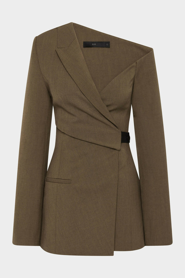 S110-SIR225-1011_Sartoria_Mini_Dress_Chocolate_Marle-25186-Sir_The_Label-B-0278