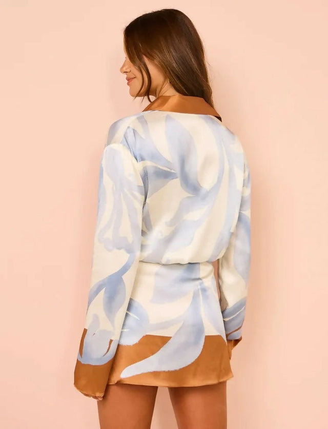 Sir The Label Sorrento Shirt Dress - 12 / Print - Dresses