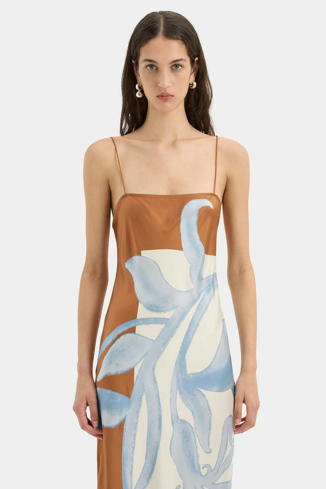 Sir The Label Sorrento Slip Dress in Sciarpa Size 1 / AU 8 - 8 / Print - Dresses
