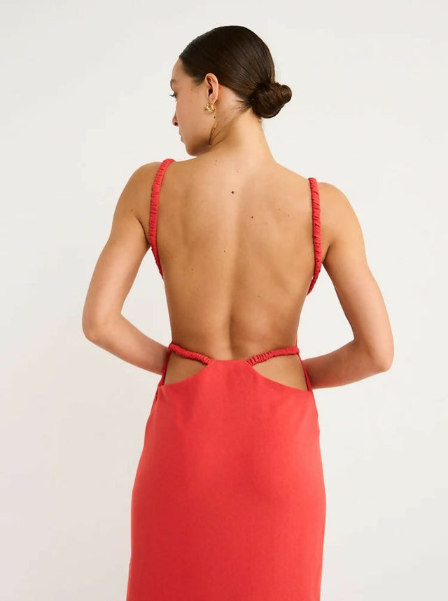 Sir the Label Spoerri Backless Midi Gown - Dresses