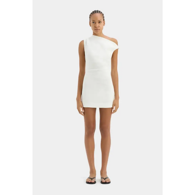 Sir The Label Tamara Knot Mini Dress Ivory Size 1 / AU 8 - 8 / White - Dresses