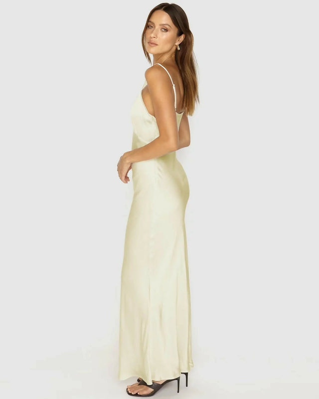 Sndys Camilla Maxi Dress - 10 / Yellow - Dresses