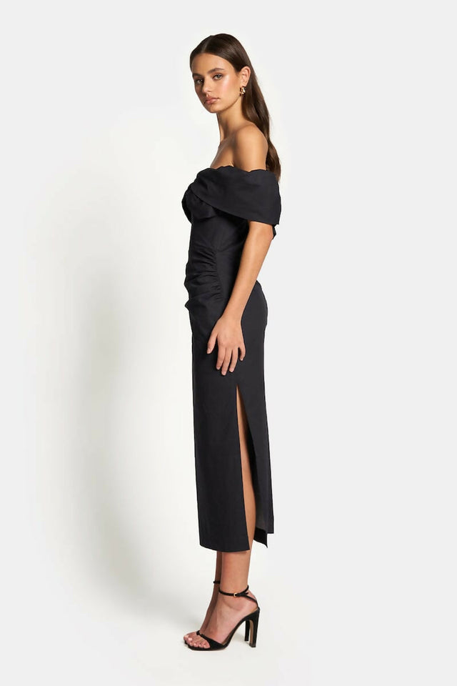 Sofiathelabelhaileyoffshouldermidisideview