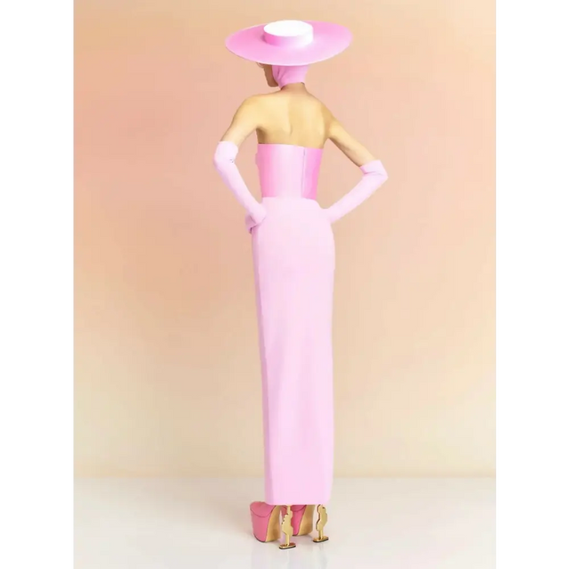 Solace London Afra Maxi Dress - 6 / Pink - Dresses