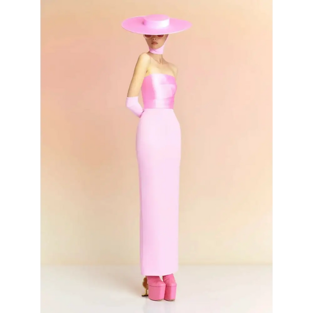 Solace London Afra Maxi Dress - 6 / Pink - Dresses