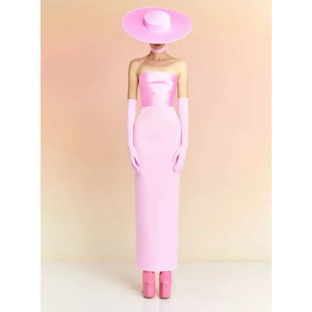 Solace London Afra Maxi Dress - 6 / Pink - Dresses