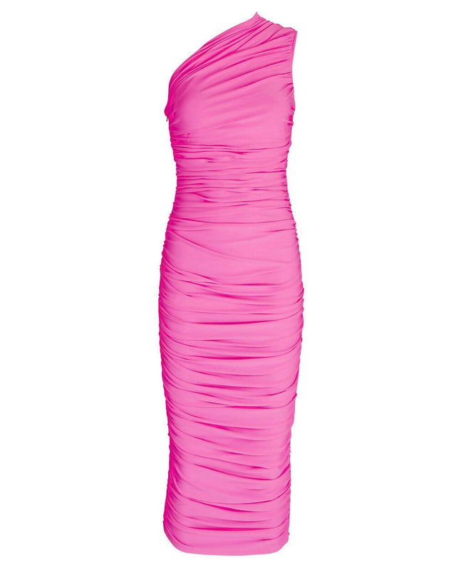 Solace London - Solace London Amaya One Shoulder Midi Dress
