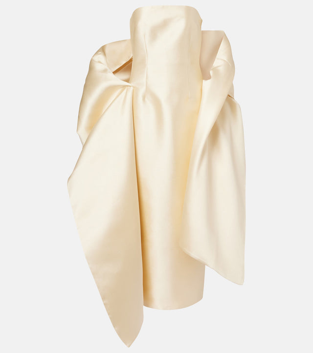Solace London Renee Caped Gown - 4 / Yellow - Dresses