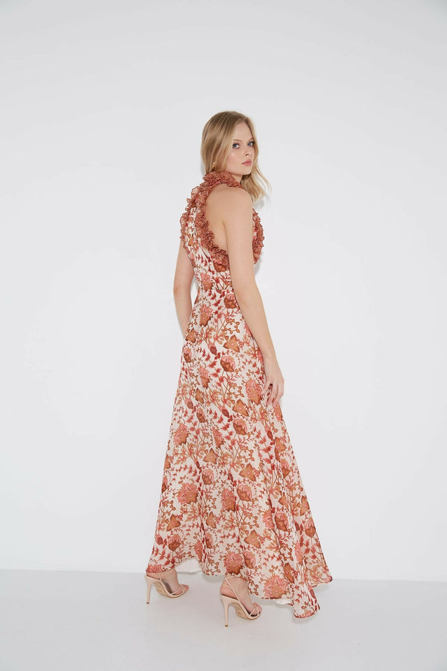 Sonya Moda Ajloun Maxi Dress - 8 / Floral - Dresses