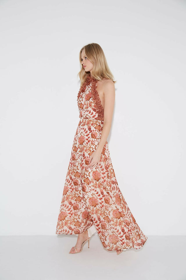 Sonya Moda Ajloun Maxi Dress - 8 / Floral - Dresses