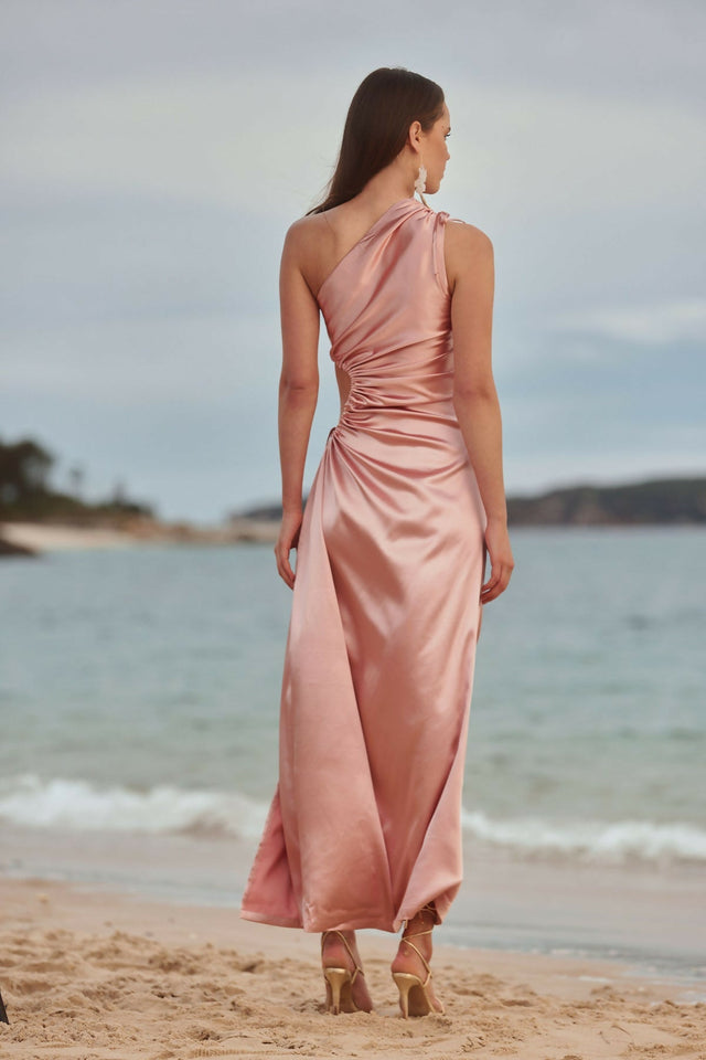 Sonya Moda Nour Dusty Rose Maxi Dress - 12 / Pink - Dresses
