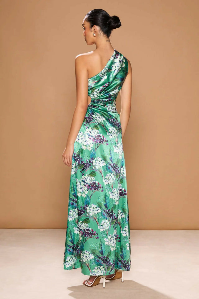 Sonya Moda Nour Maxi Dress In Fiori Di Sambuco Size 8 12 - Dresses