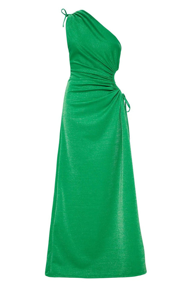 Sonya Moda Nour Maxi Dress in Forest Green Shimmer - Dresses