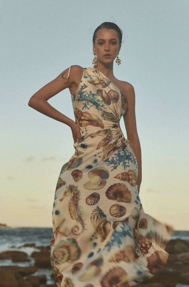 Sonya Moda Nour Maxi Dress in Seashell Print - 8 / Print - Dresses