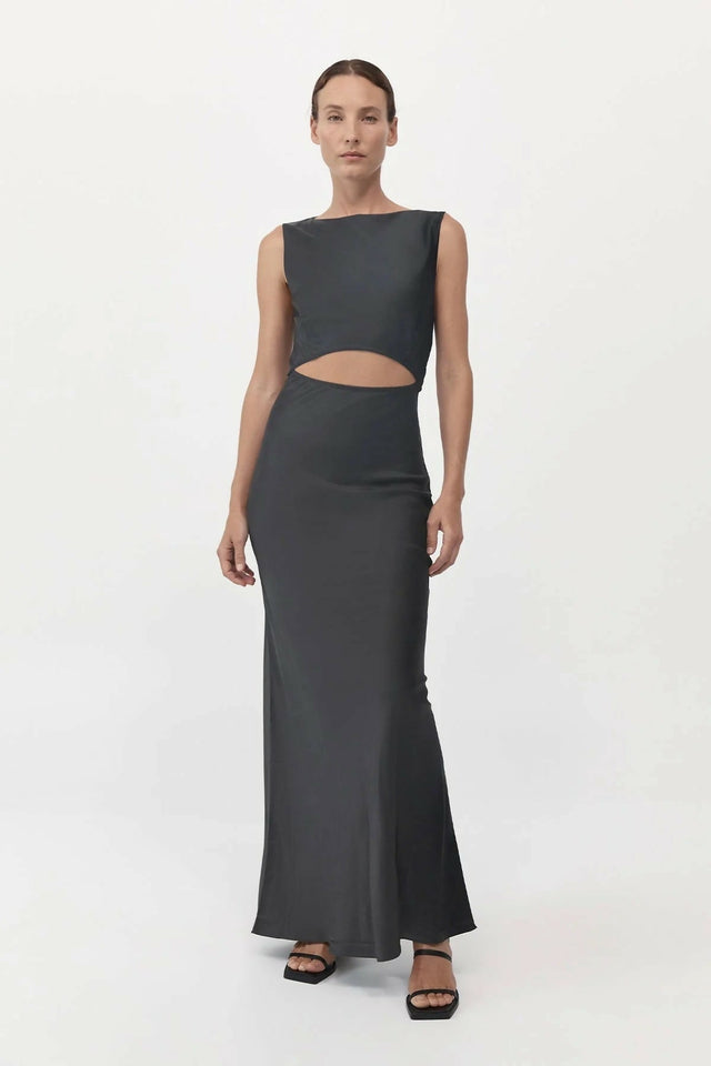 StAgni-SoftSilkCutOutDress-WashedBlack1