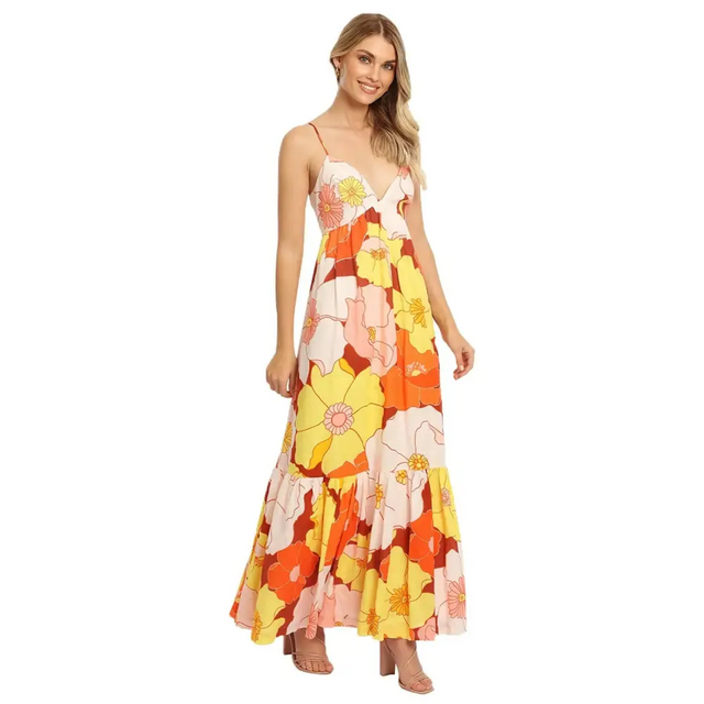 Steele Farida Dress Flower Power Print Size AU 10 - 10 / Floral - Dresses