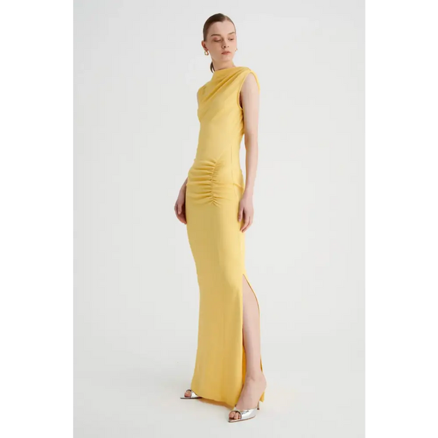 SB2671A24BT-VegaRouchedFrontMidiDress-Butter_3_3000x