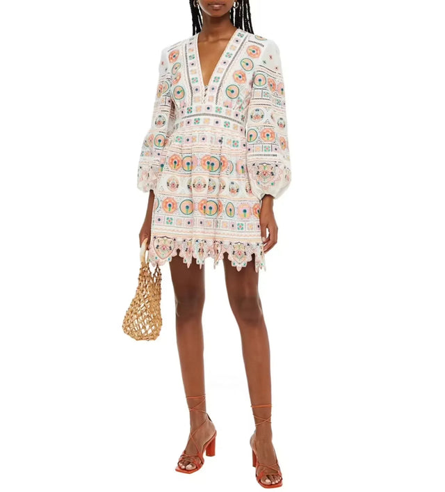 Zimmermann Brighton Plunge Mini Dress