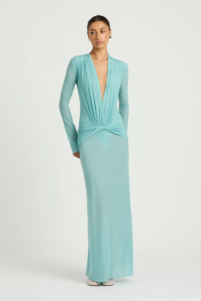 Benni Zuri Maxi Dress Teal