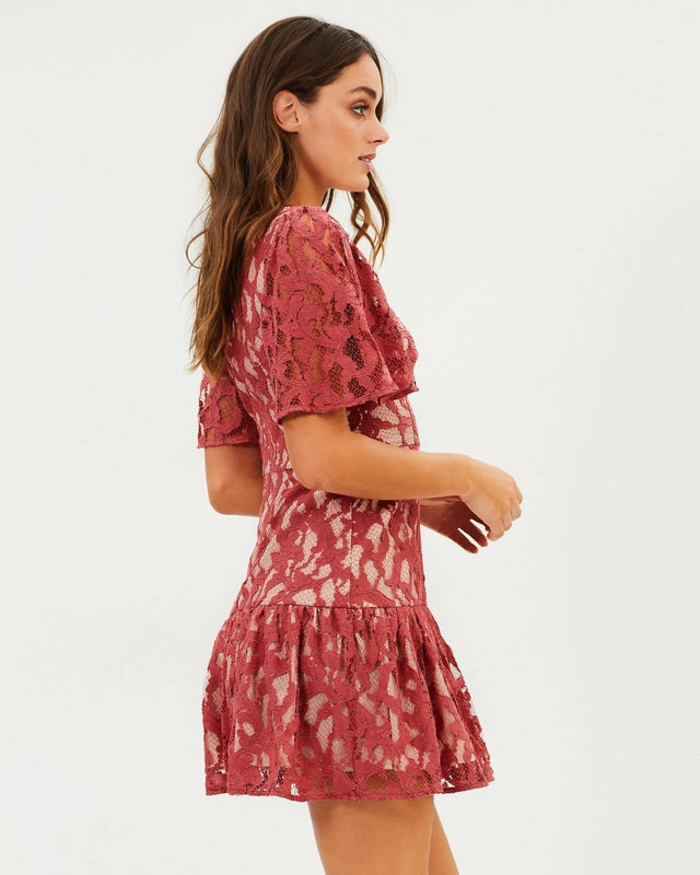 Talulah Immediacy Mini Dress Size 12 - 12 / Rose Pink - Dresses