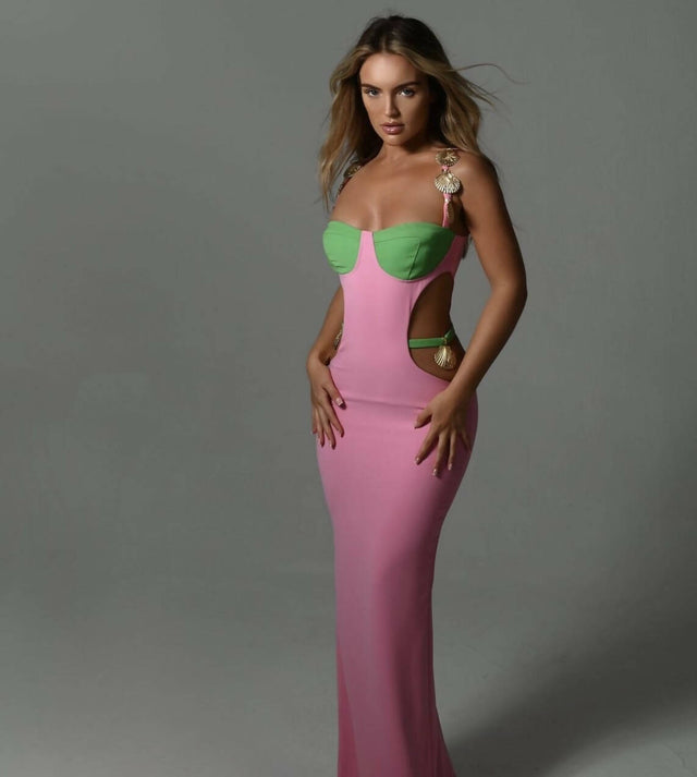 The Dolls House Oceana Maxi Dress - 8 / Multi - Dresses