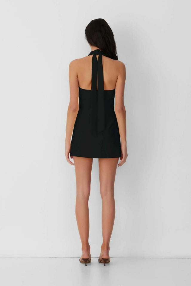 The Wolf Gang Iridis Vest Dress Black Size 8 - 8 / Black - Dresses