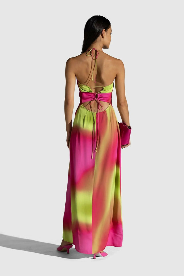The Wolf Gang Makena Maxi Dress - 8 / Multi - Dresses