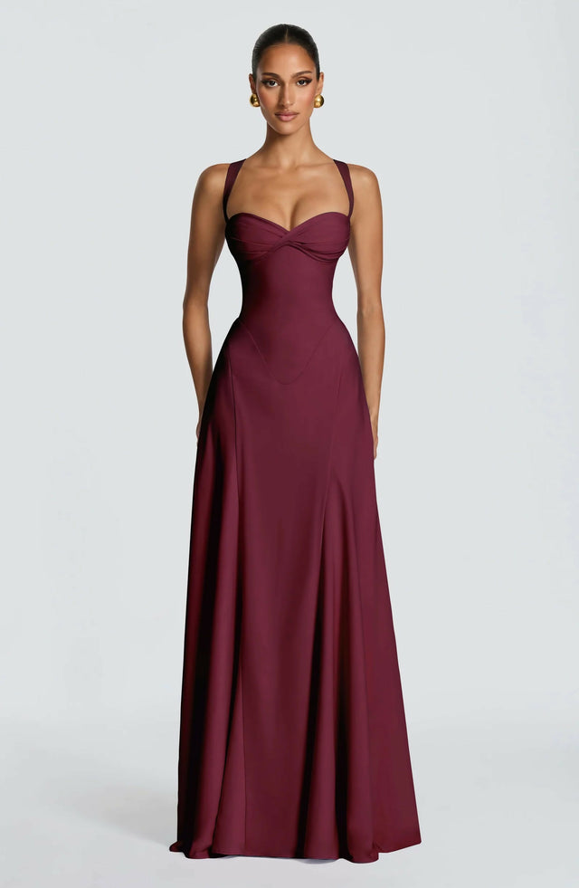 Babyboo Irie Maxi Dress Cherry Lacquer Size 10