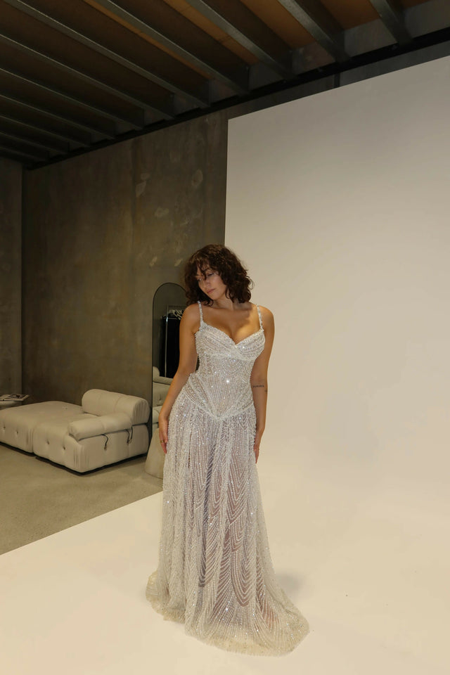 Tuscany Gown - 8 / Silver - Dresses