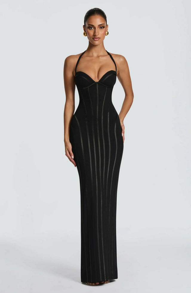 BABYBOO Nigella Maxi Dress Black