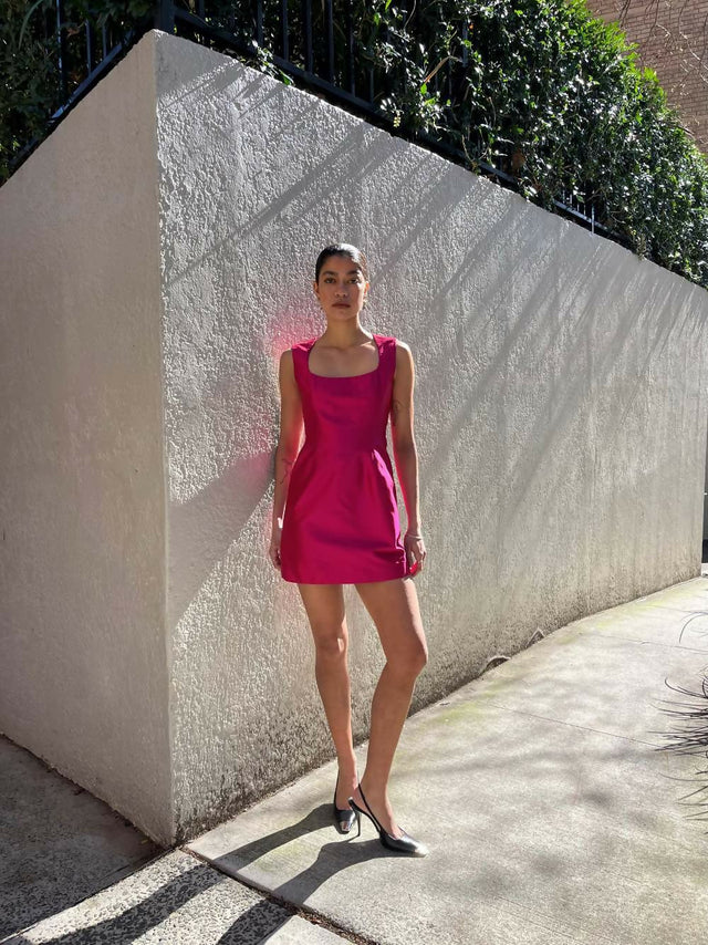 Van Der Kooij Ina Mini Dress Pink - 6 / Pink - Dresses