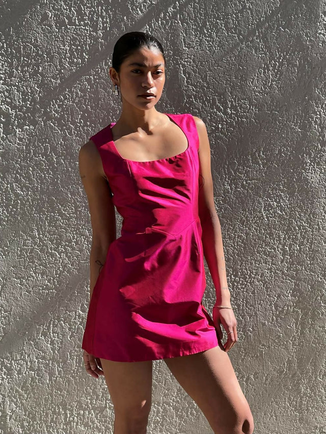 Van Der Kooij Ina Mini Dress Pink - 6 / Pink - Dresses