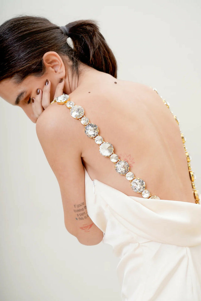 Vanina Kirsten Clochette Gown Ivory - 8 / White - Dresses