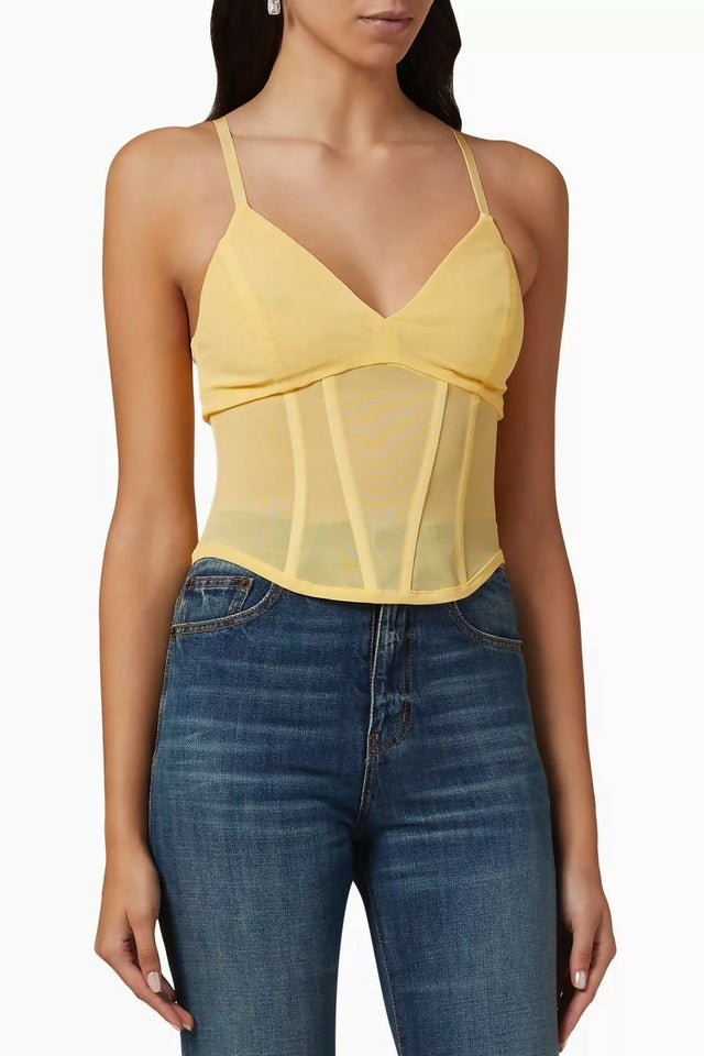 Viktoria & Woods Omega Bustier Yellow - 4 / Yellow - Tops